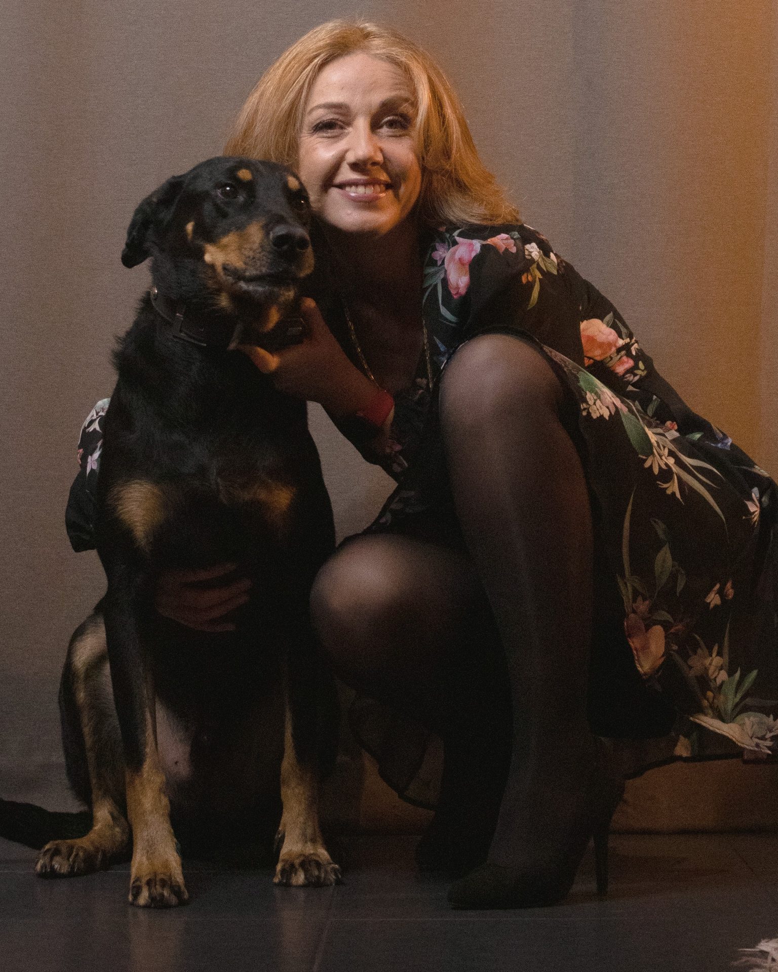 Sophie et son chien Filou, fondatrice de Corporéam